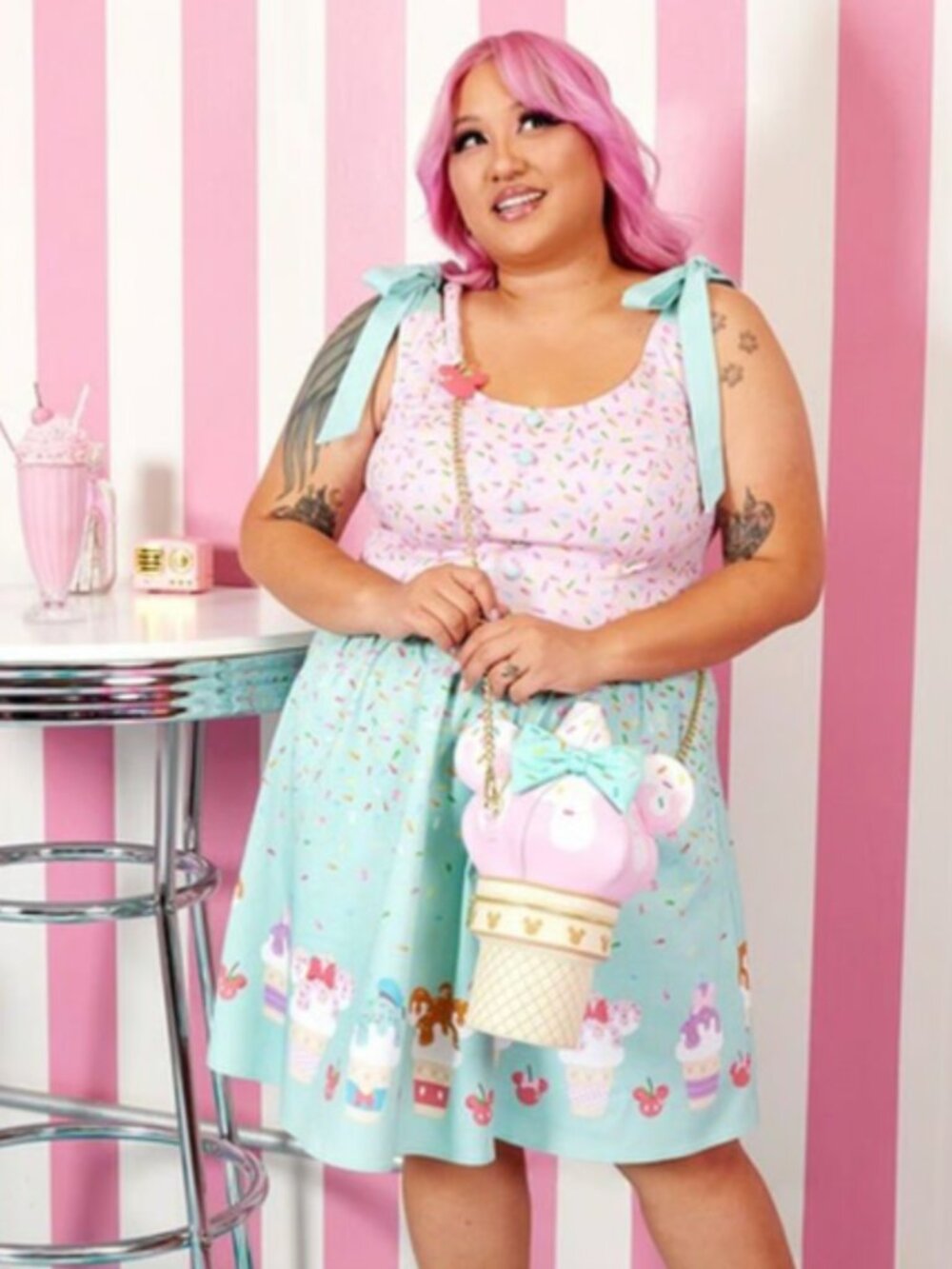Stitch Shoppe by Loungefly Disney Ice Cream Sprinkles Birthday Jan Dress 3X